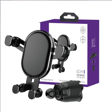Gravity Car Air-vent Mobile Phone Holder Mount With Unique Designed Hook